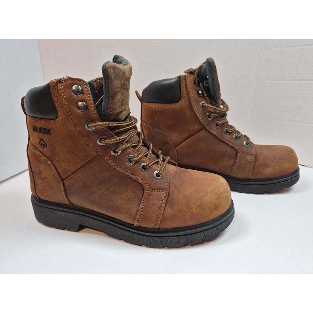 WOLVERINE W01074 BROWN LEATHER THERMOLITE ANKLE MEN'S 9.5 M BOOTS Work Gorpcore